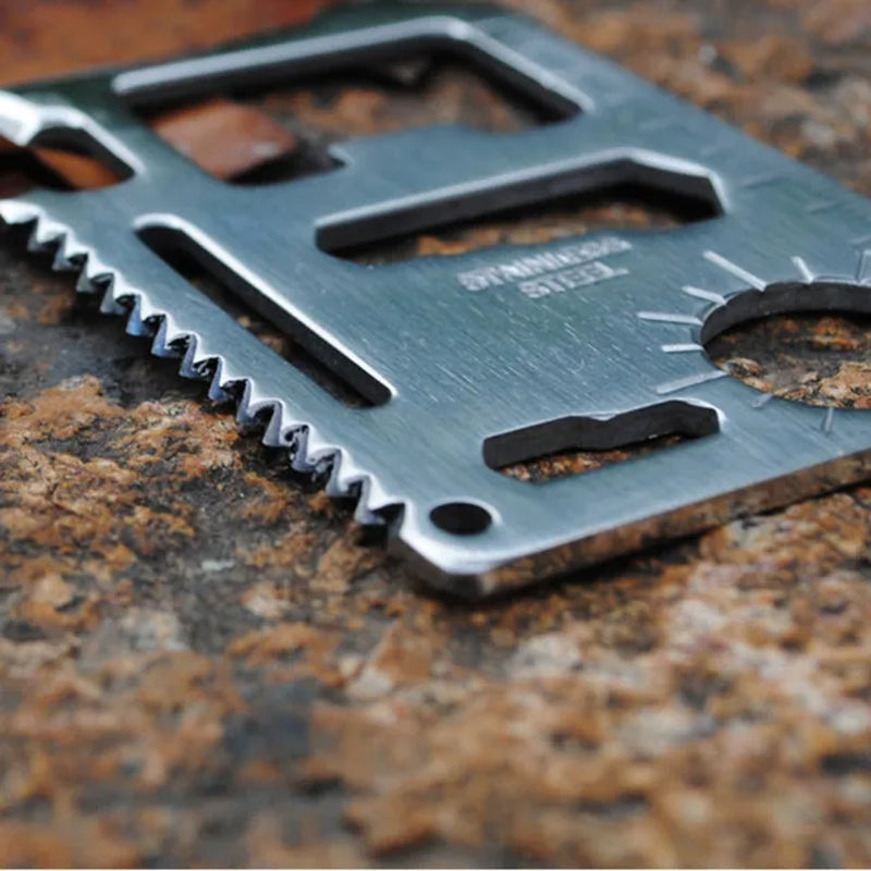 Pocket Tool Credit Card 11 in 1 Survival Multi-Tool