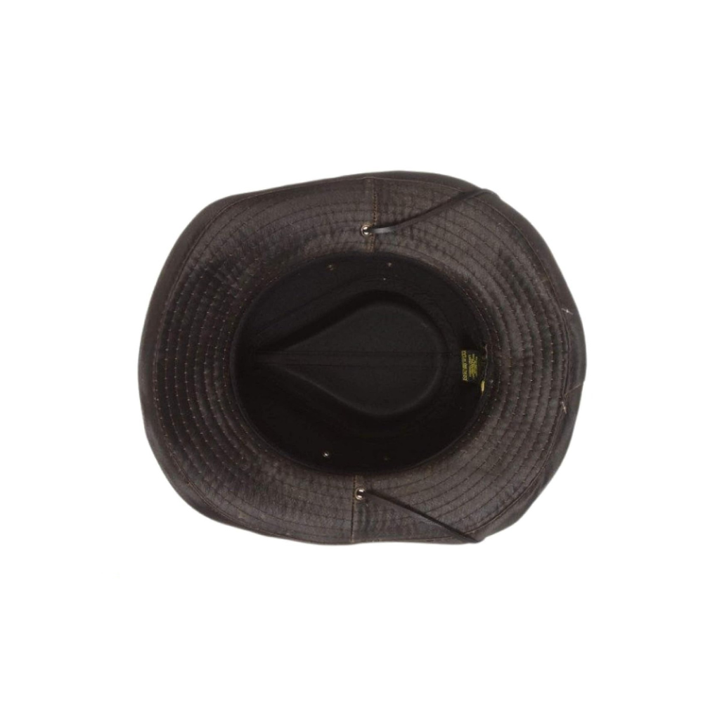 Dorfman Hat Co. Men'S Cotton Outback Hat with Chin Cord