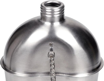 Stainless Steel WWII US Army Canteen Water Bottler Military Canteen Kit 1QT with 0.5QT Cup Nylon Pouch G.I.
