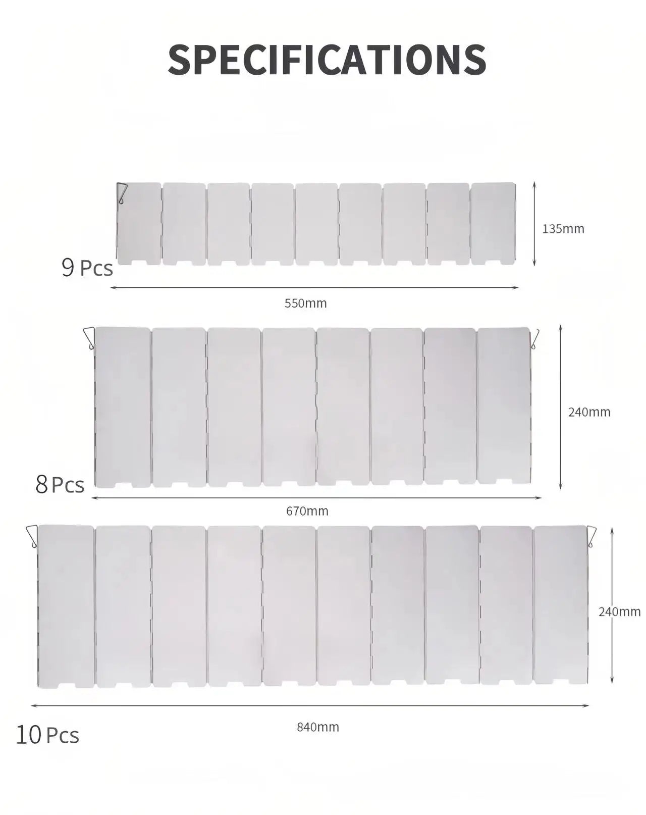 Gas Stove Wind Shield 