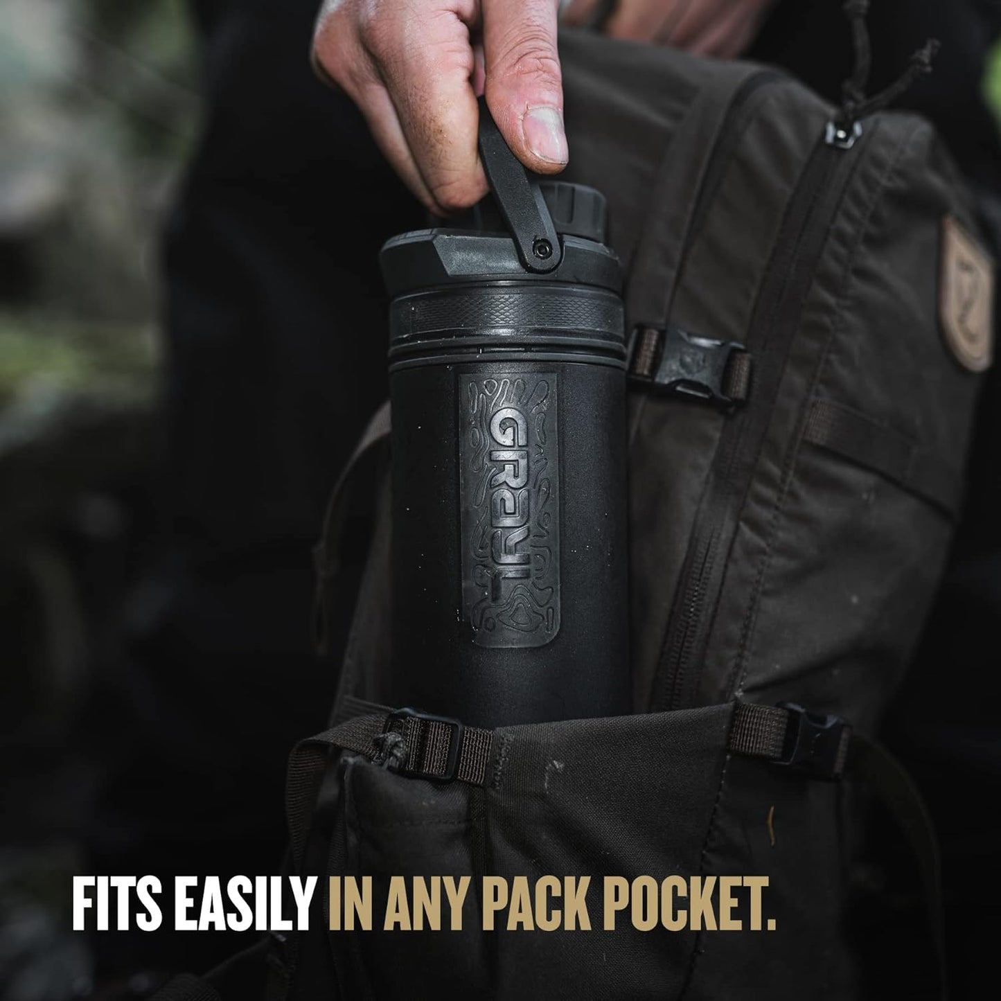 Ultrapress 16.9 Oz Water Purifier & Filter Bottle for Hiking, Backpacking, Survival, Travel